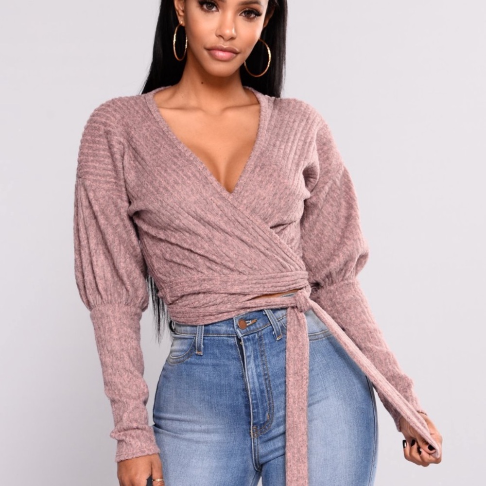 Fashion Nova Wrap Top